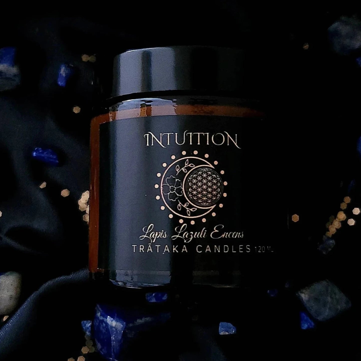 Bougie 'Intuition' - Lapis Lazuli Encens